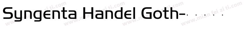 Syngenta Handel Goth字体转换